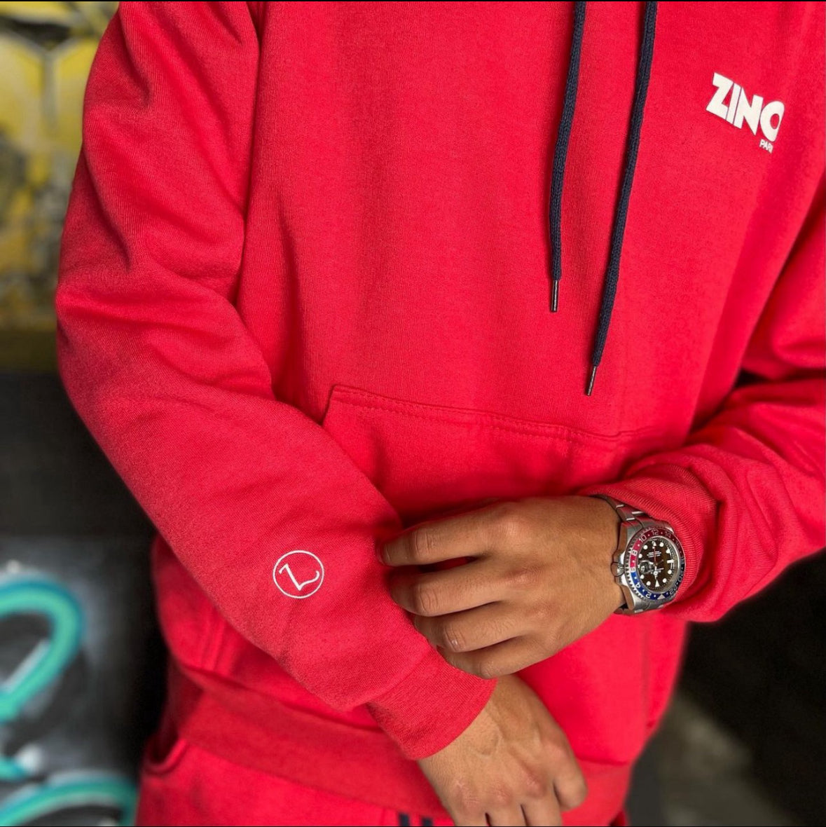 Ensemble de Jogging Rouge H/F