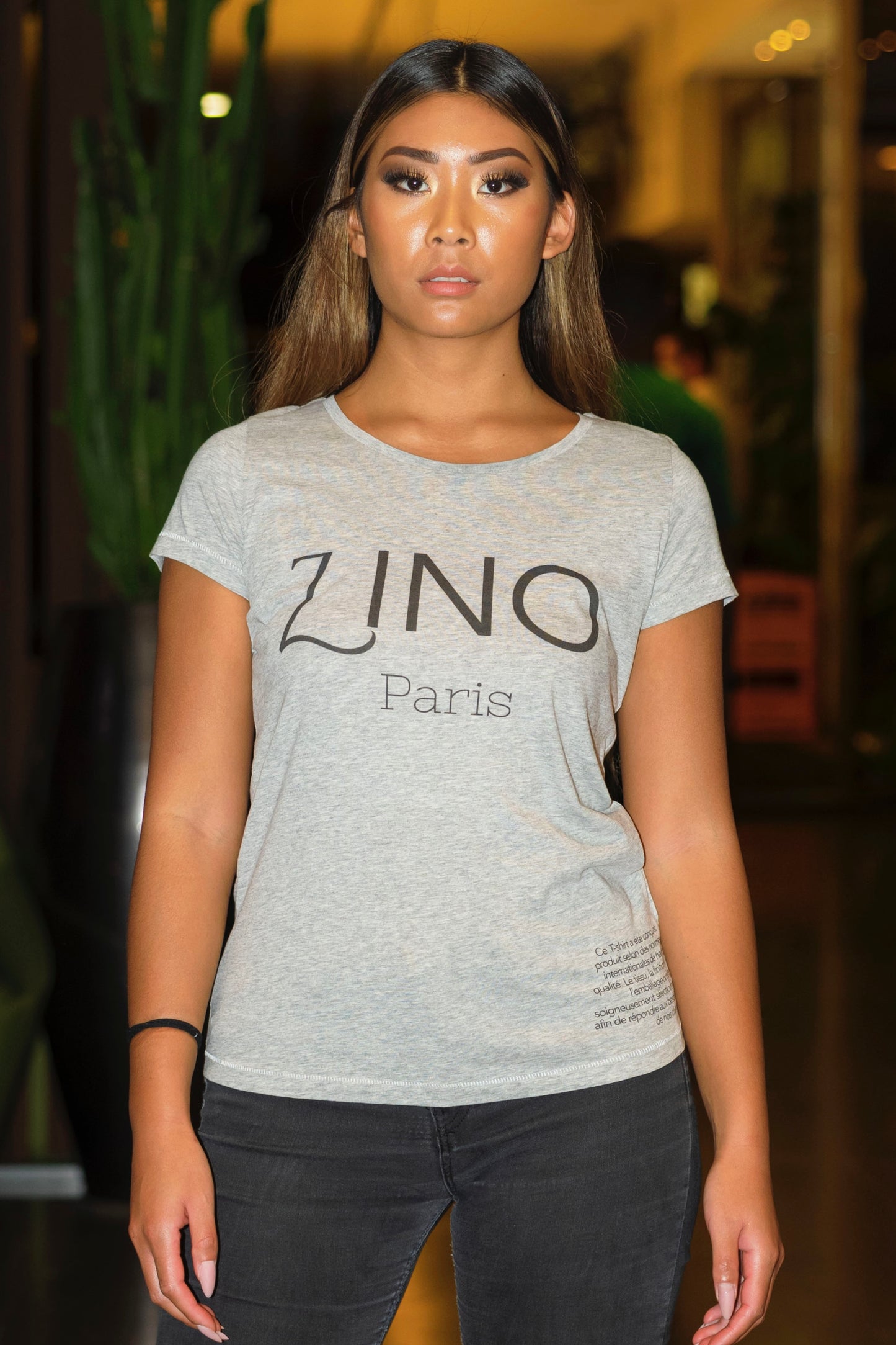 T-shirt gris ZINO Logo