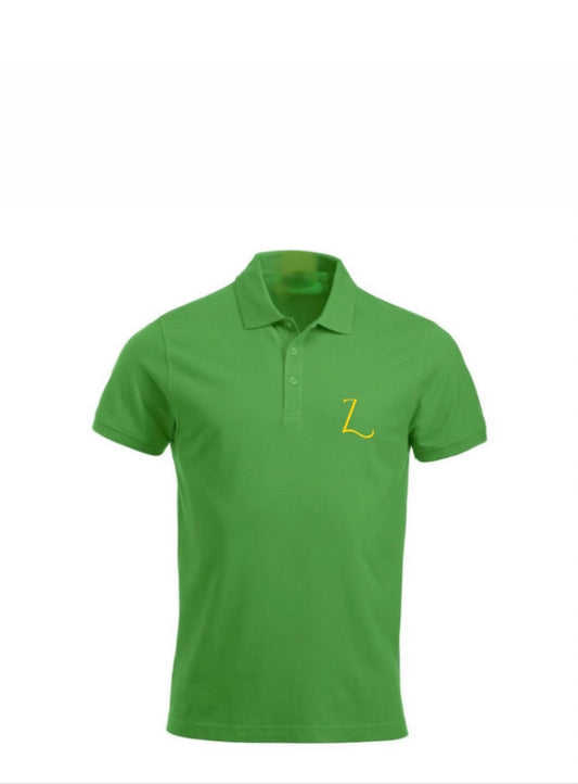 Short-sleeved cotton polo shirt