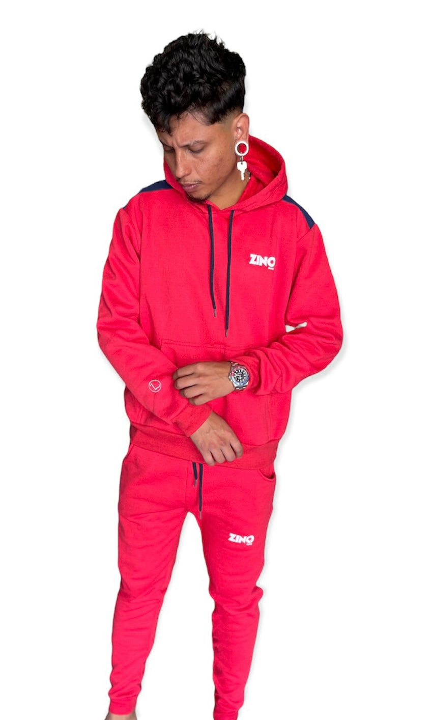 Ensemble de Jogging Rouge H/F